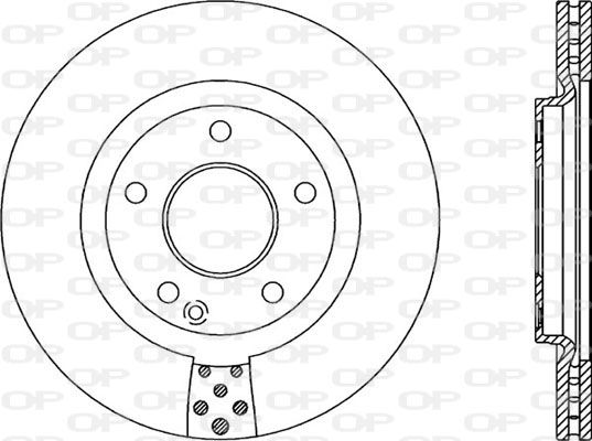 OPEN PARTS Тормозной диск BDA2054.20